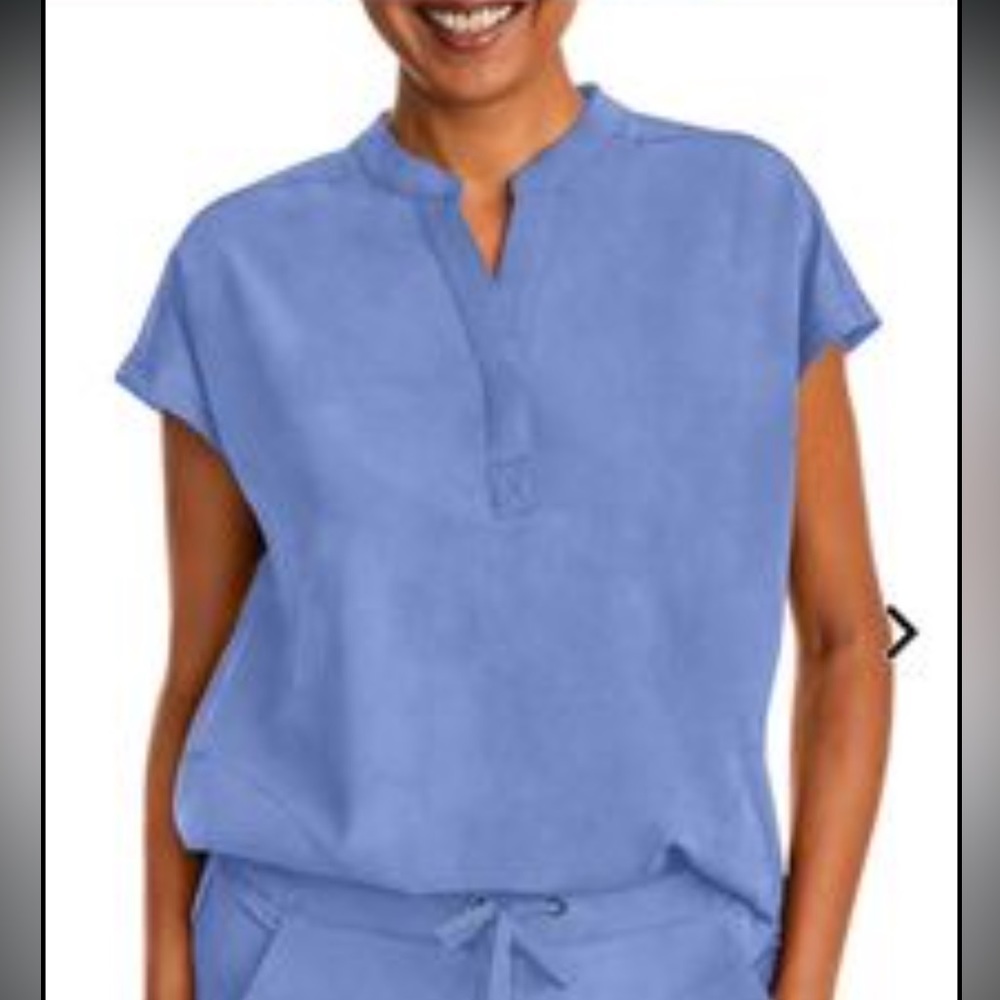 Healing Hands Ceil Blue Journey Top